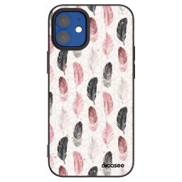 Fekete szilikon tok az alábbi mobiltelefonokra Apple iPhone 12 mini - Feather 2
