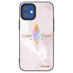Fekete szilikon tok az alábbi mobiltelefonokra Apple iPhone 12 mini - Carpe Diem