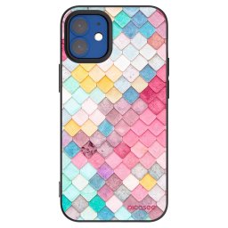 Fekete szilikon tok az alábbi mobiltelefonokra Apple iPhone 12 mini - Colorful roof