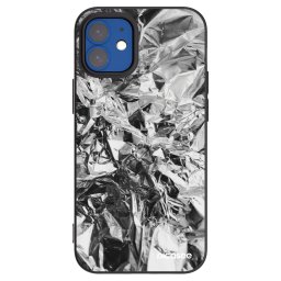 Fekete szilikon tok az alábbi mobiltelefonokra Apple iPhone 12 mini - Chrome