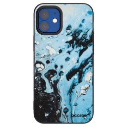 Fekete szilikon tok az alábbi mobiltelefonokra Apple iPhone 12 mini - Organic blue