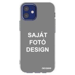 Átlátszó szilikon tok az alábbi mobiltelefonokra Apple iPhone 12 mini - Saját fotó/motívum