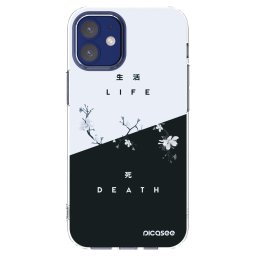 Átlátszó szilikon tok az alábbi mobiltelefonokra Apple iPhone 12 mini - Life - Death