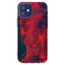 Átlátszó szilikon tok az alábbi mobiltelefonokra Apple iPhone 12 mini - Organic red