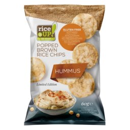 Rice Up Barna rizs chips hummusz ízű 60 g