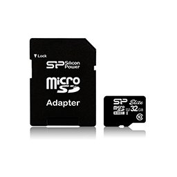 Silicon Power MicroSDXC UHS-1 Elite 32GB CL10+ad adapter