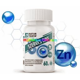 Cink-biszglicinát 25 mg, 60 db filmtabletta, aminosav kelát formájú, magas biohasznosulású szerves cink- Natur Tanya