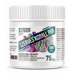 Szerves korall por 75 adag, 150 g, okinawai korall eredetű kalciumot és magnéziumot tartalmazó étrend-kiegészítő - Natur Tanya