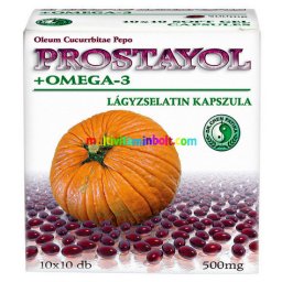 Prostayol 100 db kapszula, tökmagolaj, omega-3 mélytengeri halolaj - Dr. Chen