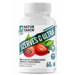 Szerves C Ultra, Retard, 1500 mg C-vitamin 20 mg csipkebogyó kivonattal - Natur Tanya