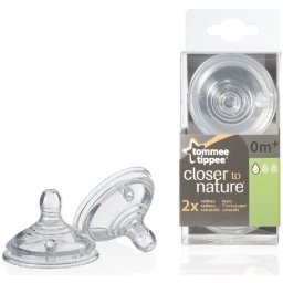 Tommee Tippee CTN Lassú folyású cumisüveg cumi 2 db