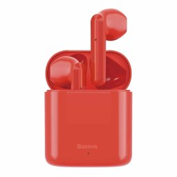 Baseus Encok W09 vezetéknélküli fülhallgató TWS Bluetooth 5.0 (piros)