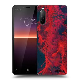 Fekete szilikon tok az alábbi mobiltelefonokra Sony Xperia 10 II - Organic red