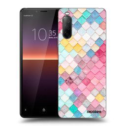 Fekete szilikon tok az alábbi mobiltelefonokra Sony Xperia 10 II - Colorful roof