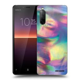 Fekete szilikon tok az alábbi mobiltelefonokra Sony Xperia 10 II - Holo