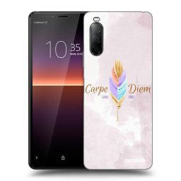 Fekete szilikon tok az alábbi mobiltelefonokra Sony Xperia 10 II - Carpe Diem