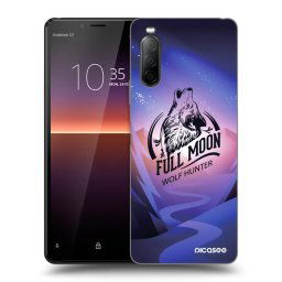 Fekete szilikon tok az alábbi mobiltelefonokra Sony Xperia 10 II - Wolf
