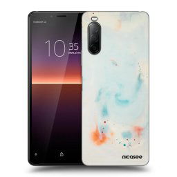 Fekete szilikon tok az alábbi mobiltelefonokra Sony Xperia 10 II - Splash
