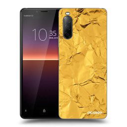 Fekete szilikon tok az alábbi mobiltelefonokra Sony Xperia 10 II - Gold