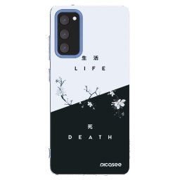 Átlátszó szilikon tok az alábbi mobiltelefonokra Samsung Galaxy S20 FE - Life - Death
