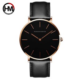 Hannah Martin Férfi Karóra - Fekete - Rosegold