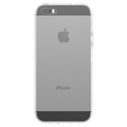 Átlátszó szilikon tok az alábbi mobiltelefonokra Apple iPhone 5/5S/SE - Clear