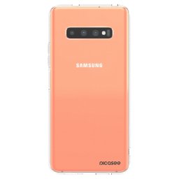 Átlátszó szilikon tok az alábbi mobiltelefonokra Samsung Galaxy S10 Plus G975 - Clear
