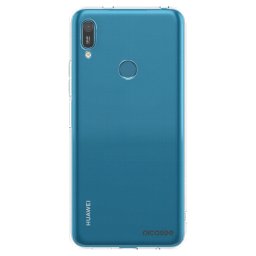 Átlátszó szilikon tok az alábbi mobiltelefonokra Huawei Y7 2019 - Clear