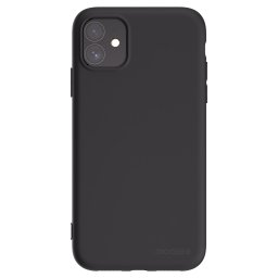 Fekete szilikon tok az alábbi mobiltelefonokra Apple iPhone 11 - Clear