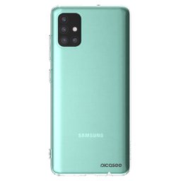 Átlátszó szilikon tok az alábbi mobiltelefonokra Samsung Galaxy A51 A515F - Clear