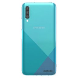 Átlátszó szilikon tok az alábbi mobiltelefonokra Samsung Galaxy A30s A307F - Clear