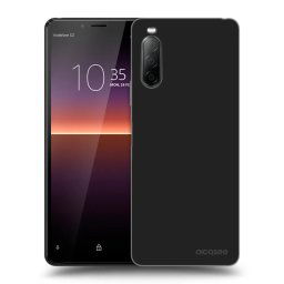 Fekete szilikon tok az alábbi mobiltelefonokra Sony Xperia 10 II - Clear