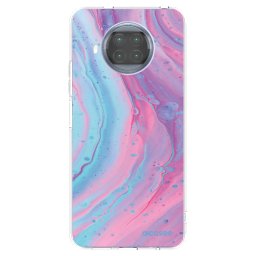 Átlátszó szilikon tok az alábbi mobiltelefonokra Xiaomi Mi 10T Lite - Pink liquid