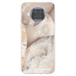 Átlátszó szilikon tok az alábbi mobiltelefonokra Xiaomi Mi 10T Lite - Cream marble