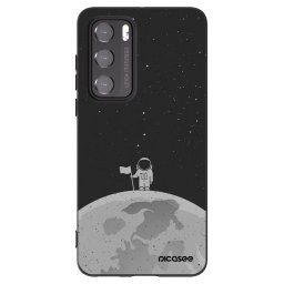 Fekete szilikon tok az alábbi mobiltelefonokra Huawei P40 - Astronaut