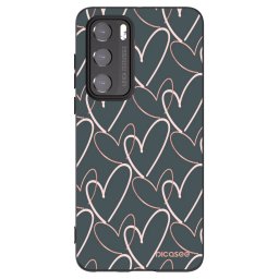 Fekete szilikon tok az alábbi mobiltelefonokra Huawei P40 - Lots of love