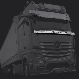 Mercedes MP4 / MP5 inox díszrács a szélvédő aljára