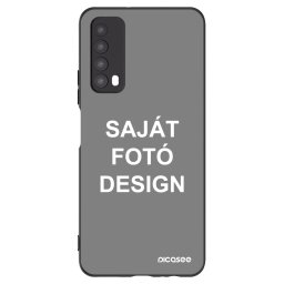 Fekete szilikon tok az alábbi mobiltelefonokra Huawei P Smart 2021 - Saját fotó/motívum