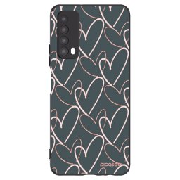 Fekete szilikon tok az alábbi mobiltelefonokra Huawei P Smart 2021 - Lots of love