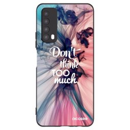 Fekete szilikon tok az alábbi mobiltelefonokra Huawei P Smart 2021 - Don't think TOO much