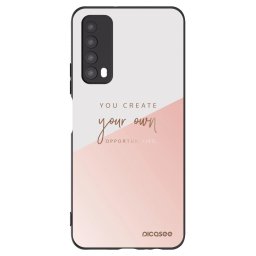 Fekete szilikon tok az alábbi mobiltelefonokra Huawei P Smart 2021 - You create your own opportunities