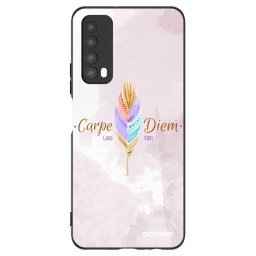 Fekete szilikon tok az alábbi mobiltelefonokra Huawei P Smart 2021 - Carpe Diem