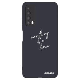Fekete szilikon tok az alábbi mobiltelefonokra Huawei P Smart 2021 - Everything is a choice