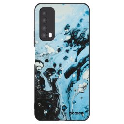 Fekete szilikon tok az alábbi mobiltelefonokra Huawei P Smart 2021 - Organic blue