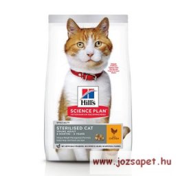 Hill's Feline Sterilised Cat Young Adult Csirkés táp ivartalanított macskának 3kg