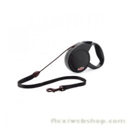 Flexi New Classic szalagpóráz M 5m 25kg-ig fekete