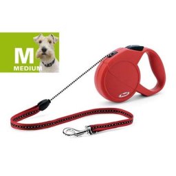 Flexi New Classic szalagpóráz M 5m 25kg-ig piros