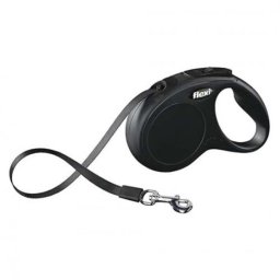 Flexi New Classic szalagpóráz S 5m 15kg-ig fekete