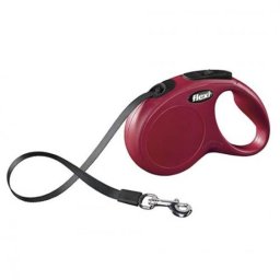 Flexi New Classic szalagpóráz S 5m 15kg-ig piros
