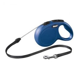 Flexi New Classic zsinórpóráz M 8m 20kg-ig kék